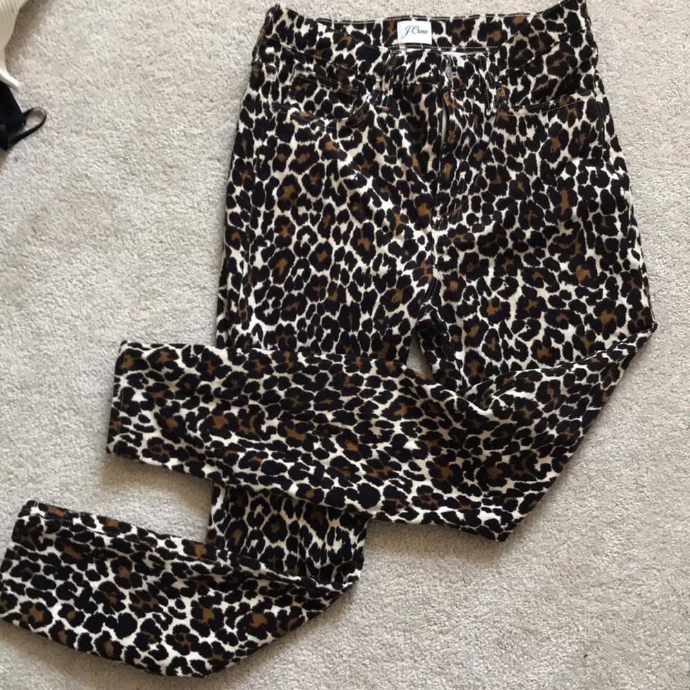 J Crew Leopard Print Skinny Jean